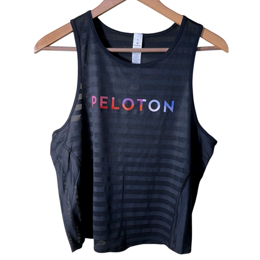 lululemon athletica Black Peloton Logo Tank Top